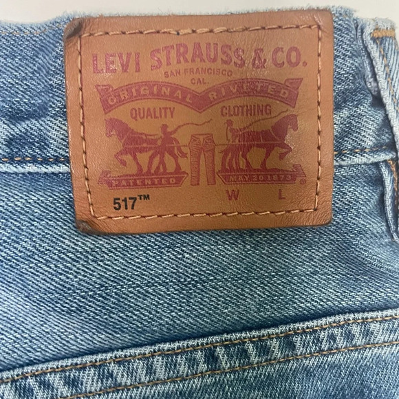 LEVI’S ORANGE TAG COTTON DISTRESSED JEANS SIZE 30 - Picture 4 of 7